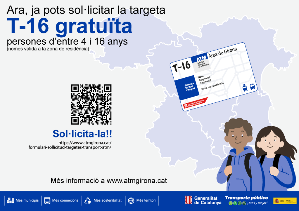 La T-16 ja és gratuïta per als infants i joves de Maçanet