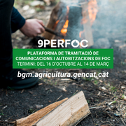 Inici del període de comunicacions per a activitats amb risc d’incendi forestal (del 16 d’octubre de 2026 al 14 de març de 2027)